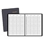 AT-A-GLANCE Four-Person Group 10.875" x 8.5" Daily Appointment Book, Faux Leather Cover, Black (80-310-05)~#|#~m006127781_sc7