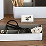 Fusion Business Card Holder, White and Gray (37523)~#|#~m006137842_sc7