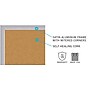 Ghent Natural Cork Bulletin Board with Aluminum Frame, 4'H x 10'W (AK410)~#|#~m006596655_sc7