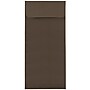 JAM Paper Open End #10 Currency Envelope, 4 1/8" x 9 1/2", Chocolate Brown, 50/Pack (900940724I)~#|#~m006948376_sc7