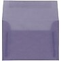 JAM Paper 4Bar A1 Translucent Vellum Invitation Envelopes, 3.625 x 5.125, Wisteria Purple, 25/Pack (1591610)~#|#~m006948412_sc7