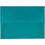 JAM Paper A6 Translucent Vellum Invitation Envelopes, 4.75 x 6.5, Aqua Blue, 25/Pack (PACV664)~#|#~m006948456_sc7
