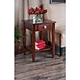 Winsome Richmond 25.98" x 17.95" x 18.68" Wood End Table Tapered Leg, Antique Walnut~#|#~m006963501_sc7