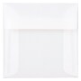 JAM Paper 5 x 5 Square Translucent Vellum Invitation Envelopes, Clear, Bulk 1000/Carton (31032B)~#|#~m006965542_sc7