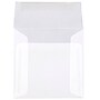 JAM Paper 5 x 5 Square Translucent Vellum Invitation Envelopes, Clear, Bulk 1000/Carton (31032B)~#|#~m006965543_sc7