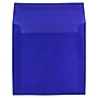 JAM Paper 6.5 x 6.5 Square Translucent Vellum Invitation Envelopes, Primary Blue, 25/Pack (PACV527)~#|#~m006965545_sc7