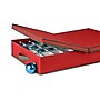 Honey Can Do Ornament Storage Box with Dividers, Red/Green (SFT-01597)~#|#~m006981956_sc7