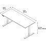 Bush Business Furniture Move 80 Series 72W x 30D Height Adjustable Standing Desk, Hansen Cherry (HAT7230HCK)~#|#~m007003583_sc7