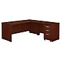 Bush Business Furniture Westfield 72W L Shaped Desk with 48W Return and Mobile File Cabinet, Mahogany (SRC001MASU)~#|#~m007014758_sc7