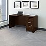 Bush Business Furniture Westfield 60W x 24D Office Desk with Mobile File Cabinet, Mocha Cherry (SRC025MRSU)~#|#~m007025509_sc7