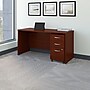 Bush Business Furniture Westfield 60W x 24D Office Desk with Mobile File Cabinet, Mahogany (SRC025MASU)~#|#~m007025511_sc7