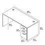 Bush Business Furniture Westfield 66W x 30D Office Desk with Mobile File Cabinet, Hansen Cherry (SRC015HCSU)~#|#~m007025518_sc7
