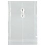 JAM Paper Plastic Filing Envelope with Button & String Closure, Clear, 12/Pack (472B1CL)~#|#~m007049500_sc7