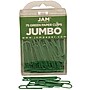 JAM Paper Jumbo Paper Clip, Green, 3 Packs of 75(42186878B)~#|#~m007049943_sc7