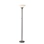Adesso Aries 73"H Brushed Steel Floor Lamp with White Acrylic Cone Shade (7500-22)~#|#~m007084484_sc7