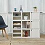 Way Basics 37.8"H 9 Cubby Connect Cube System Modern Modular Eco Storage Bookcase, White (C-9CUBE-WE)~#|#~m007090209_sc7