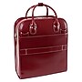McKlein W Series Leather Briefcase, Laptop Compatible, Rolling, Red Trimmed In Sand (96496)~#|#~m007104176_sc7