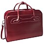McKlein WILLOWBROOK Leather Briefcase, Laptop Compatible, Rolling, Red (94986)~#|#~m007104265_sc7