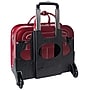 McKlein WILLOWBROOK Leather Briefcase, Laptop Compatible, Rolling, Red (94986)~#|#~m007104268_sc7