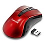 Insten Red 2.4G Cordless 4 Keys Wireless Optical Mouse+Black Wrist Comfort Mouse Pad for Computer Laptop Desktop PC~#|#~m007121866_sc7