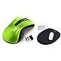 Insten Green 2.4G Cordless 4 Keys Wireless Optical Gaming Mouse + Black Wrist Comfort Mouse Pad for Laptop Desktop PC~#|#~m007121918_sc7