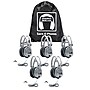 Hamilton Buhl Sack-O-Phones Wired Ambient Sound Over-Ear Headphones, Gray, 5/Pack (HECSOPSC7V)~#|#~m007126141_sc7