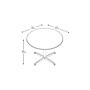 Bush Business Furniture 42W Round Conference Table with Metal X Base, Natural Maple~#|#~m007137563_sc7