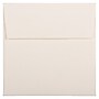 JAM Paper 6 x 6 Square Strathmore Invitation Envelopes, Natural White Wove, Bulk 1000/Carton (191278B)~#|#~m007159190_sc7