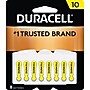 Duracell Size 10 Hearing Aid Batteries, 8/Pack (DA10B8ZM10)~#|#~m007162689_sc7