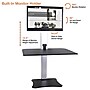 Victor Technology 28" W High Rise™ Electric Single Monitor Standing Desk, Laminate Wood (DC400)  ~#|#~m007201957_sc7