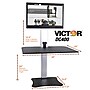 Victor Technology 28" W High Rise™ Electric Single Monitor Standing Desk, Laminate Wood (DC400)  ~#|#~m007201958_sc7