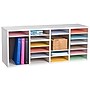 AdirOffice 24-Compartment Literature Organizer, 11.8" x 39.3", White (500-24-WHI)~#|#~B0721B1B-1A40-484B-8109EFC1B2381FA7_sc7