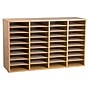 AdirOffice 36-Compartment Literature Organizer, 11.8" x 39.3", Medium Oak (500-36-MEO)~#|#~828A2F09-B953-4A36-8D82DD528AB4825D_sc7