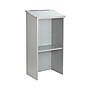 AdirOffice 46"H Floor Standing Lectern with Adjustable Shelf, Silver (661-01-SIL)~#|#~m007260691_sc7