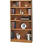 BBF Universal Collection 5-Shelf 72"H Bookcase, Royal Oak (WL12446-03)~#|#~s0026617_sc7