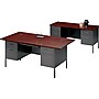 HON Metro Classic Double Credenza, 60"W, Mahogany/Charcoal, 29 1/2"H x 60"W x 24"D~#|#~s0068700_sc7