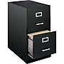 Staples® Vertical File Cabinet, Legal, 2-Drawer, Black, 25"D~#|#~s0069381_sc7