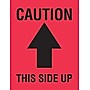 Tape Logic Labels, "Caution This Side Up", Arrow, 4" x 3", Red/Black, 500/Roll (DL1720)~#|#~s0069522_sc7