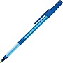 Paper Mate WriteBros Grip Stick Ballpoint Pen, Fine Point, 0.8 mm, Blue Ink / Translucent Barrel, 12/Pk~#|#~s0084906_sc7