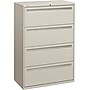 HON Brigade® 700 Series Lateral file, 4-Drawer, 53-1/4Hx36Wx19-1/4"D, Light Grey~#|#~s0087006_sc7