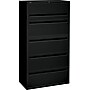 HON Brigade® 700 Series Lateral File, 5-Drawer, 67Hx36Wx19-1/4"D, Black~#|#~s0087172_sc7