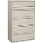 HON® Brigade 700 Series Lateral File, 5-Drawer, 64Hx42Wx19-1/4"D, Light Grey~#|#~s0087280_sc7