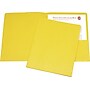 AbilityOne National Industries for the Blind/Severe Handicap Double-Pocket Portfolios, Yellow, 8 1/2" x 11", 25/Bx~#|#~s0087294_sc7