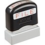 Offistamp Pre-Inked Stamp, "FILE", Red Ink (034513)~#|#~s0099911_sc7