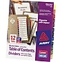 Avery ReadyIndex Executive Kit Pre-Printed Paper Divider, 12-Tab, Off-White, Set (11278)~#|#~s0103208_sc7