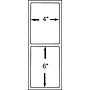 Staples Perforated Thermal Transfer Roll Labels, 4" x 6" , White, 4 Rolls, 1000 Lables/Roll~#|#~s0105689_sc7