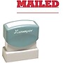 Xstamper "Mailed" Pre-Inked Stamp, Red, 1/2" x 1 5/8"~#|#~s0124413_sc7