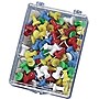 OIC Push Pins, Plastic, Assorted Colors, 20/Pack (OIC92600)~#|#~s0128725_sc7