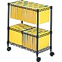 Safco 3-Shelf Metal File Cart, Black (5278BL)~#|#~s0135820_sc7