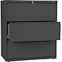 Hon® Brigade® 800 Series 3-Drawer Lateral File Cabinet, Charcoal, Letter/Legal (883LS)~#|#~s0143727_sc7